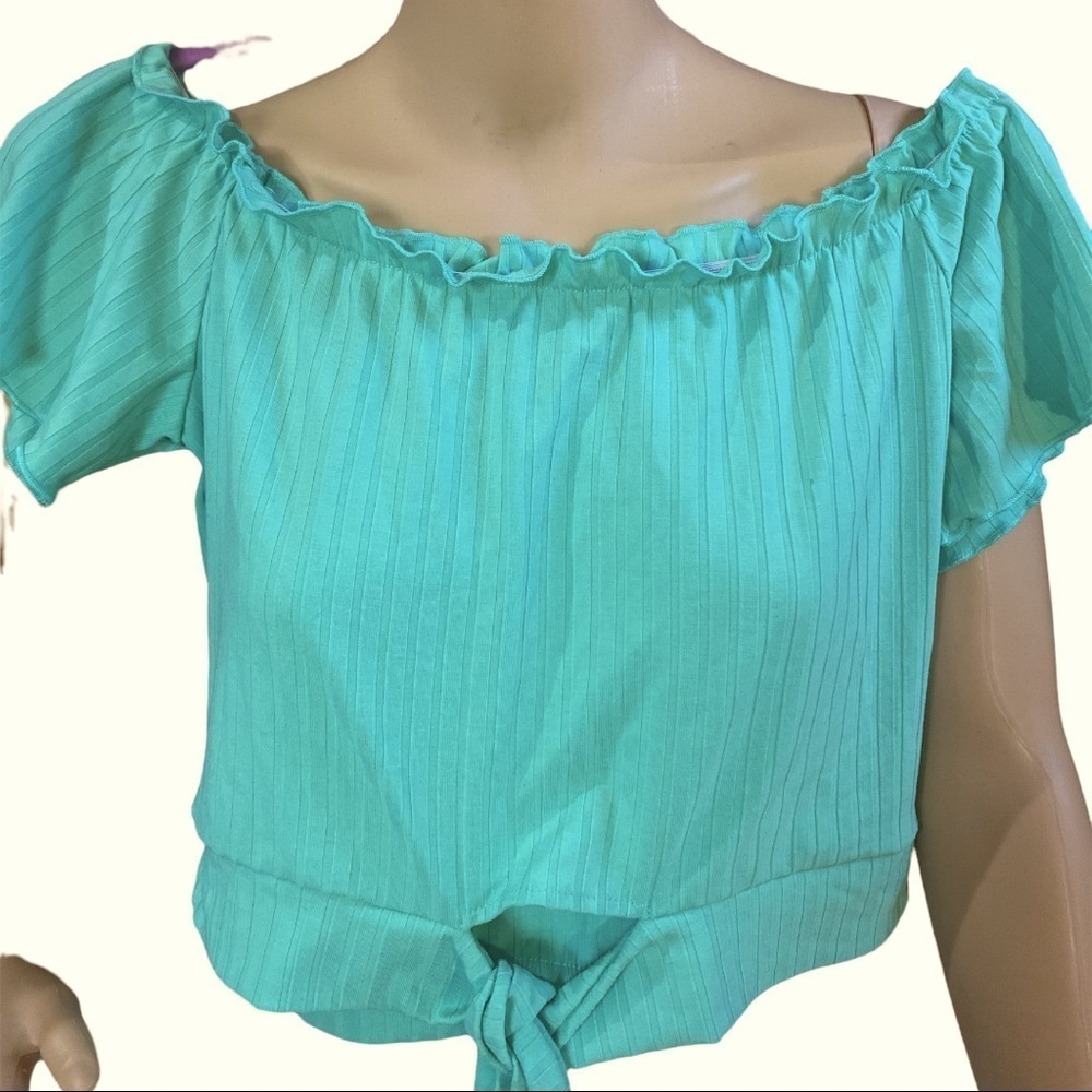 TEAL Crop Top